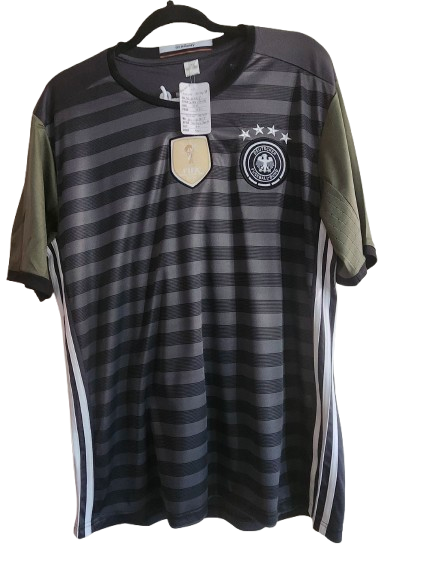Soccer  Germany Jersey Grey/Black 2XL