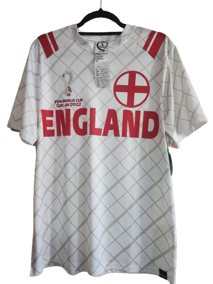 Soccer FIFA World Cup Qatar 2022 England White Jersey M