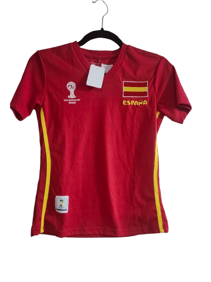 Soccer #1 ESPANA FIFA World Cup Brazil Jersey Red S