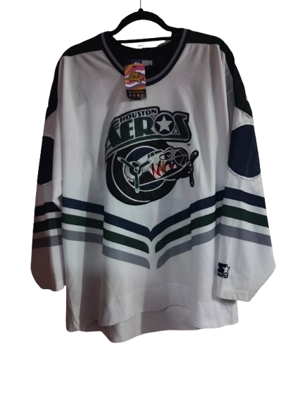 Houston Aeros White Jersey M