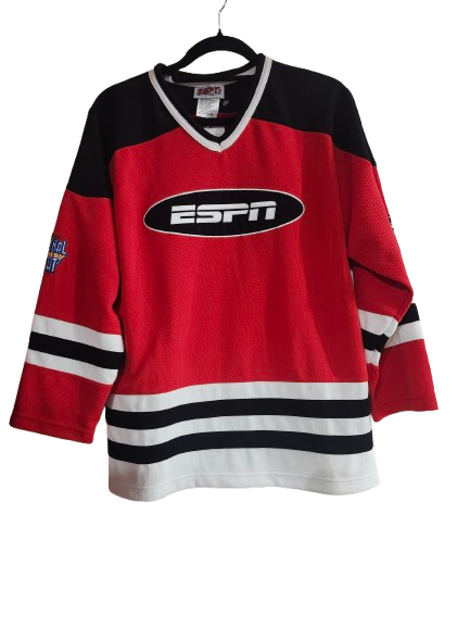 ESPN #79 National Hockey Night Red and Black Jersey 14/16 XL