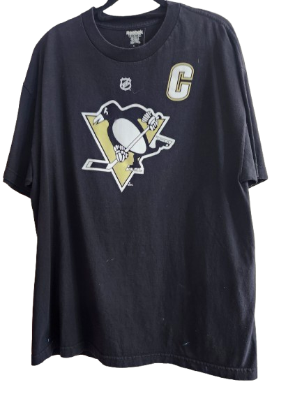 NHL #87 Crosby Penquins Black T-Shirt C XL
