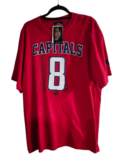Old Time Hockey #8 Ovechkin Capitals T-Shirt XL