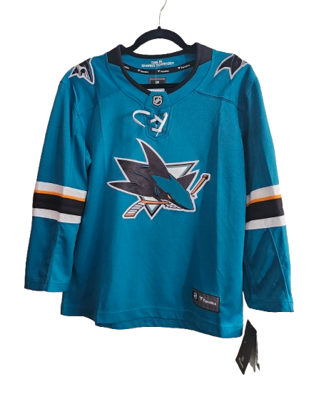 NHL Sharks Jersey Aqua Youth L/.XL