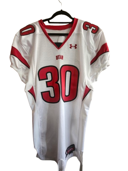 NFL #30 Utah White &amp; Red L