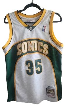 #35 Durant Sonics Hardwood Classics Michell &amp; Ness HWC Swingman Jersey M