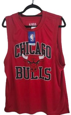 NEW Chicago Bulls Red Jersey Large – NBA Logo Front (With Tags)