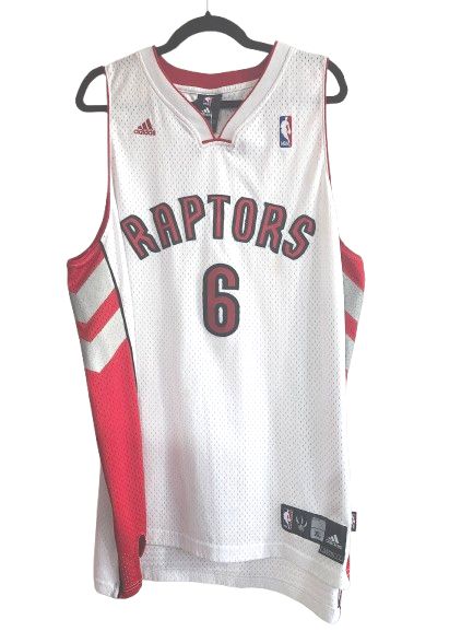 Raptors O’Neal #6 Jersey XL Adidas White – Vintage NBA