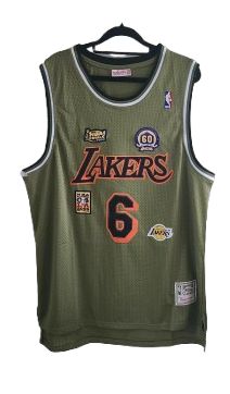 Lakers #6 James Jersey – Olive City Edition – Size 2XL – Excellent Condition