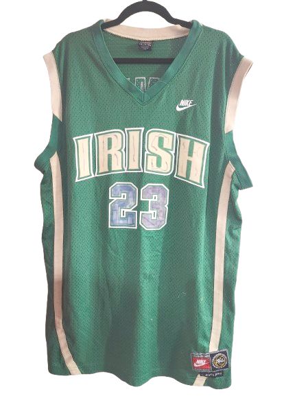 NBA #23 James Irish Green Jersey XL