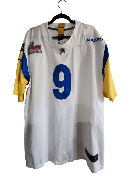 NFL #9 Stafford LA RAMS  White Yellow 3XL