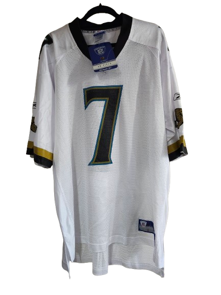 NFL #7 Leftwich Jacksonville Jaguars White Jersey XL