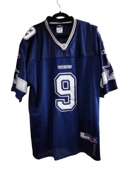 NFL #9 ROMO Cowboys Navy Blue Jersey XL