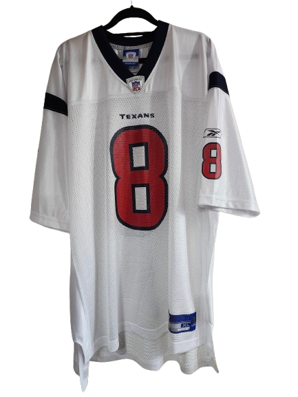 NFL #8 Carr Texans White Jersey XL