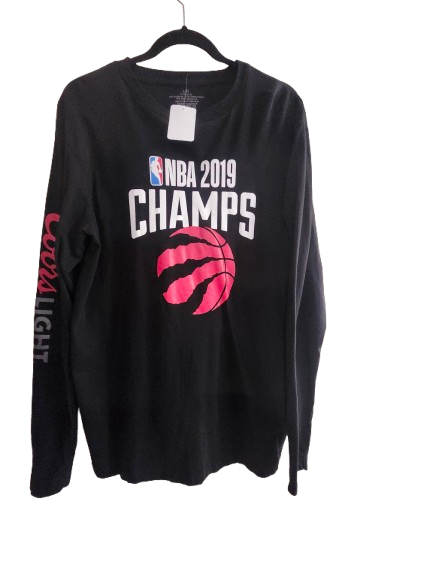 NBA 2019 Champs LS Black Top Large