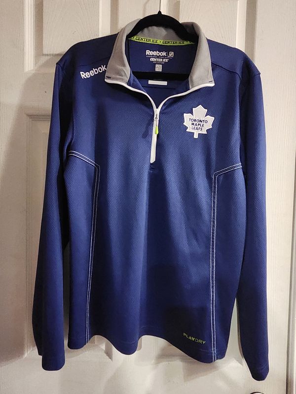 NHL Toronto Maple Leaf's Long Sleeve Zip up Top Blue M