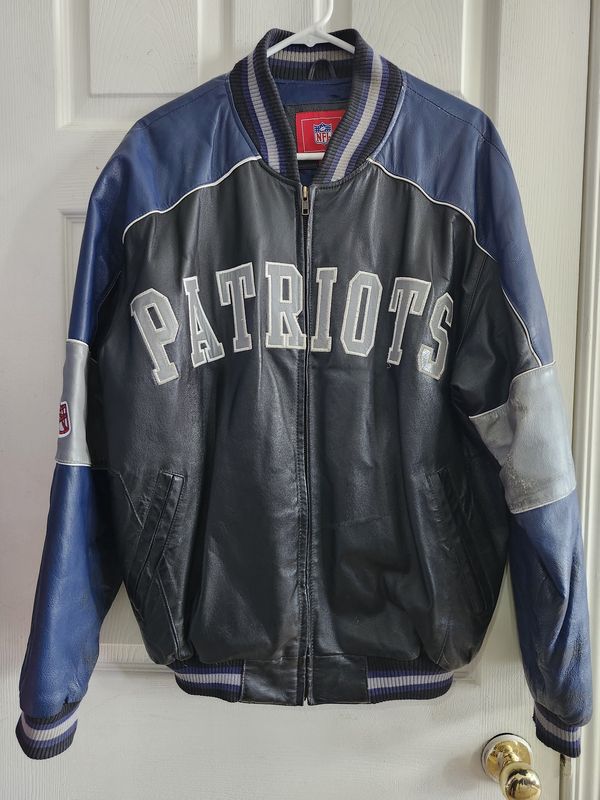 NFL New England Patriots Leather Jacket M