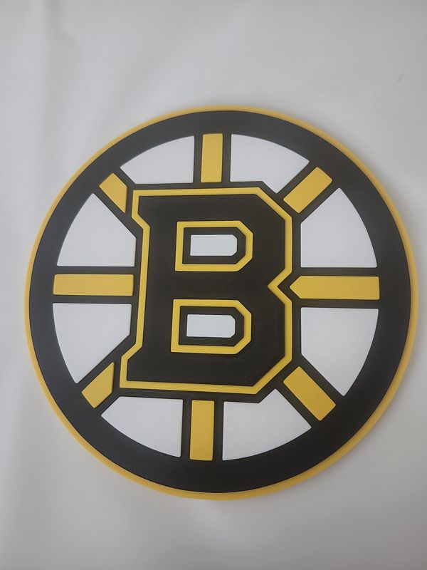 Boston Bruins 9" Flat Wall Hockey Plaque