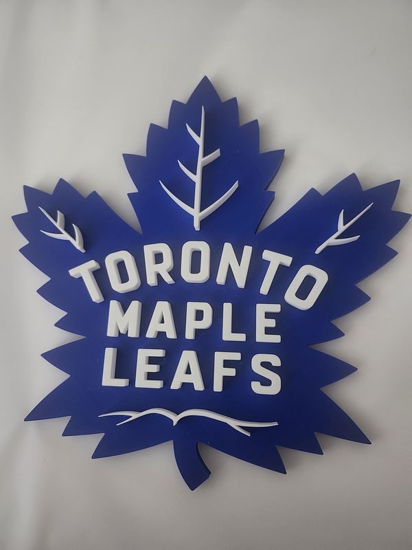 Leaf's 12"Flat Wall Hockey Plaque