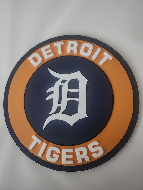 Detroit Tigers 9" Wall Baseball Plaque