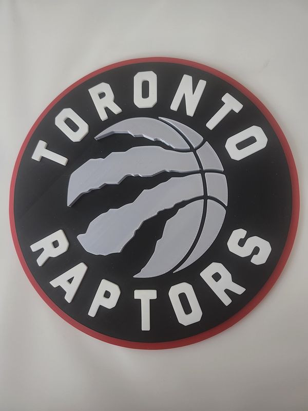 Toronto Raptors 9" Basketball Flat Wall Plaque