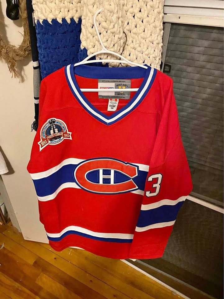 NHL #33 Patrick Roy Montreal Canadiens Jersey 3XL