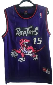 Vince Carter #15 Toronto Raptors Nike Jersey XL +2 – Purple Throwback Dino