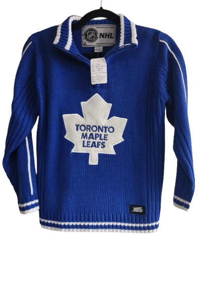 NHL Knitted Toronto Maple Leaf LS Sweater M