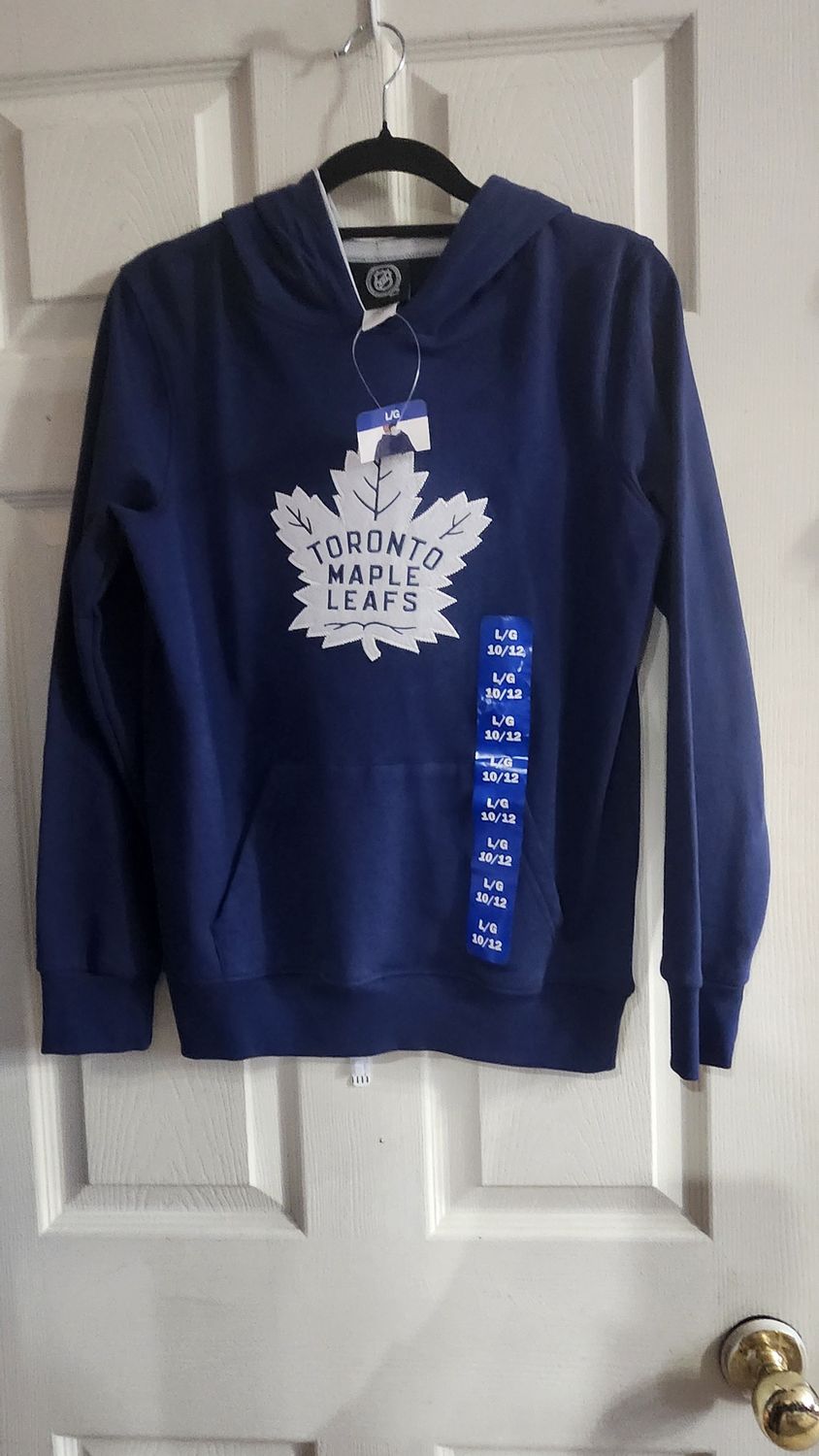 NHL Toronto Maple Leaf Poll Over Light Hoodie Youth 10-12