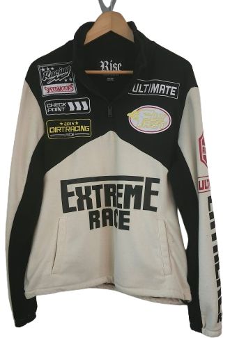 Extreme Racing Long Sleeve Black/Cream Pullover M
