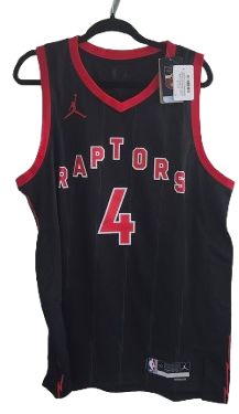 NBA Toronto Raptors #4 Barnes Statement Edition Black Jersey XL NEW