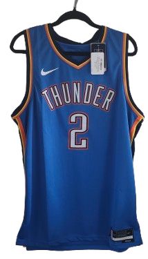 NBA Thunder #2 Gilgeous-Alexander Icon Edition Blue Jersey XL NEW
