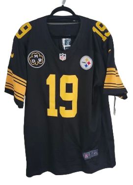 NFL Pittsburg Steelers #19 Smith-Shuster Black Jersey Medium - New