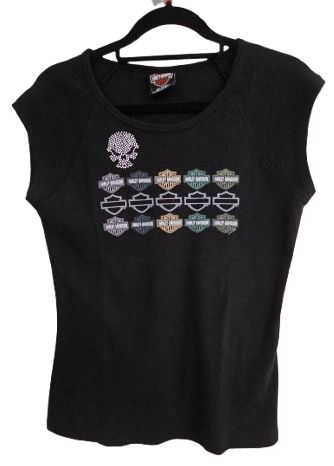 Harley-Davidson Woman's Black Muscle top Large
