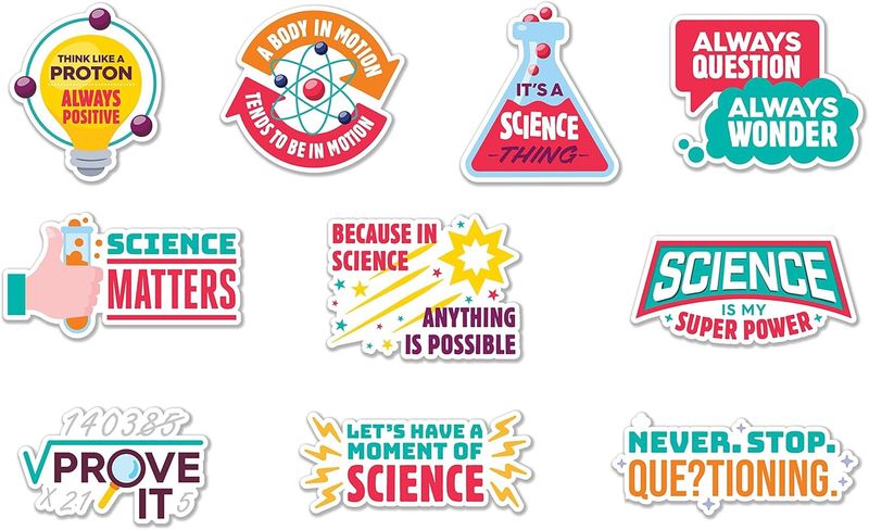 Laminated Science Classroom Bulletin Board Decorations - 25 pcs