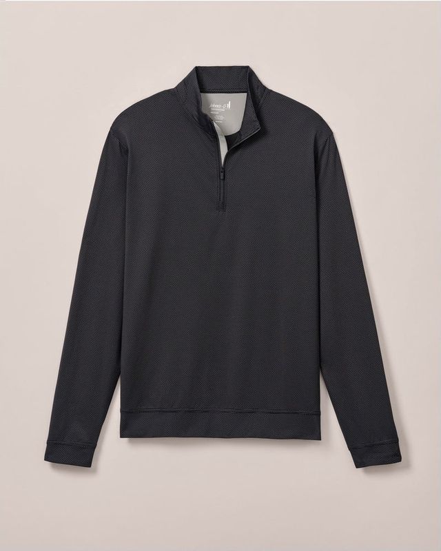 JAMIE JACQUARD STRETCH 1/4 ZIP PULLOVER