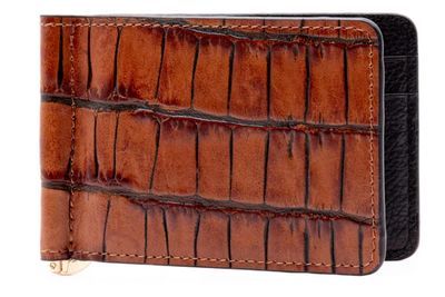 ANTHONY CC MONEYCLIP-CHESTNUT-OS