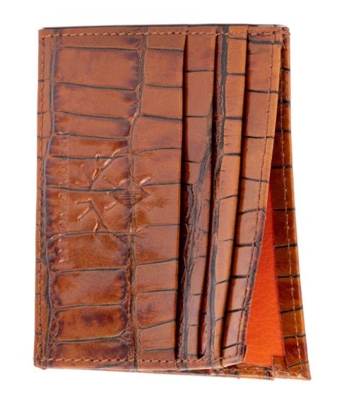 ANTHONY EXEC ID CARD CASE-CHESTNUT-OS