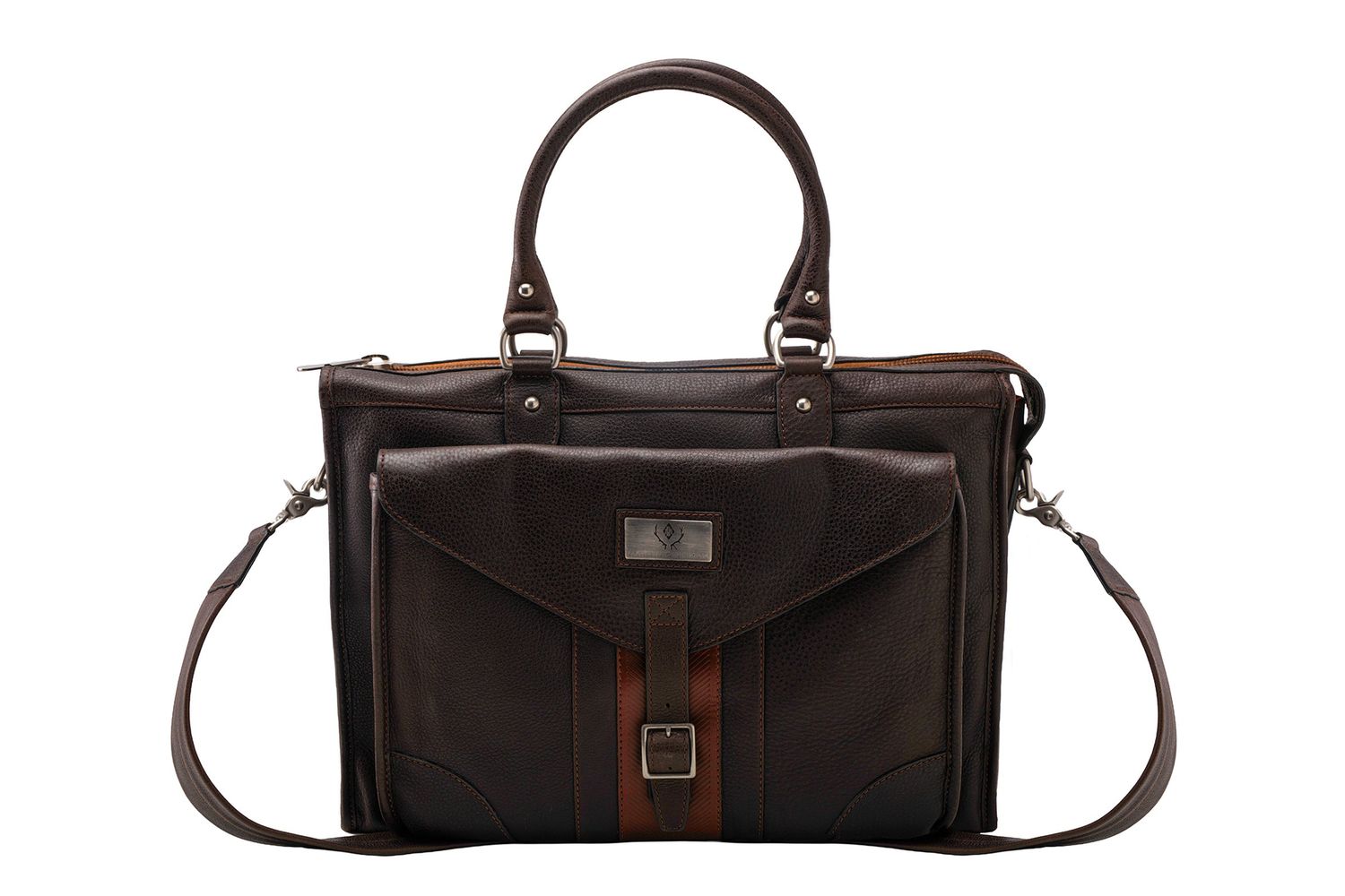 RUDYARD MARTINGALE BRIEF-DK BROWN-OS