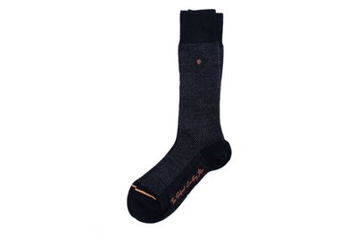 HERRINGBONE MERINO WOOL-Black-OS