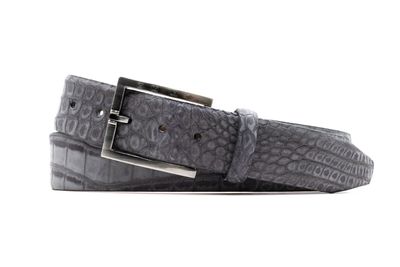 ONE BY ONE GENUINE ALLIGATOR-SLATE-44