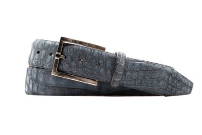 ONE BY ONE GENUINE ALLIGATOR-SAPPHIRE-44