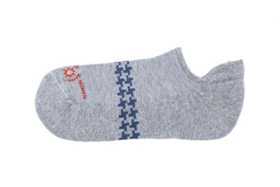 SIGNATURE SNEAKER HOUNDSTOOTH SOCK-Heather Grey-OS