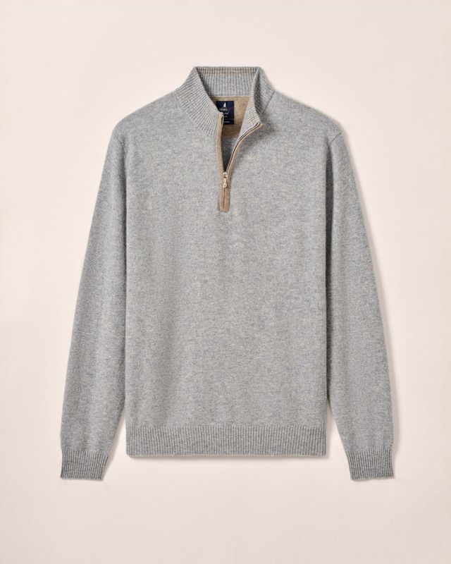 NICCOLO TOP SHELF CASHMERE 1/4 ZIP SWEATER