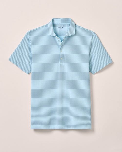 STETSON STRIPE PERFORMANCE MESH POLO