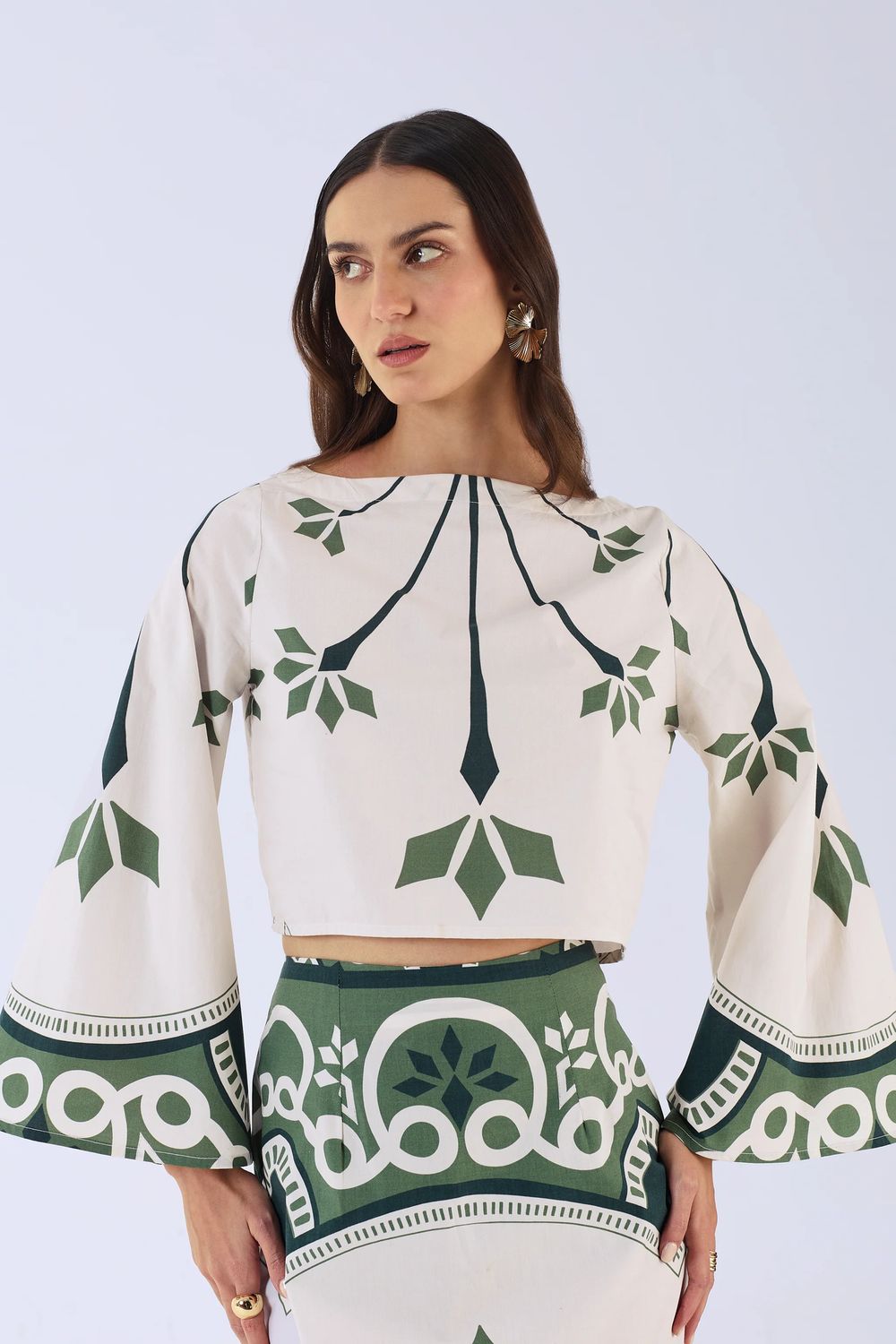 HUDSON TOP - 1199, Color: Awakening Green, Size: XS