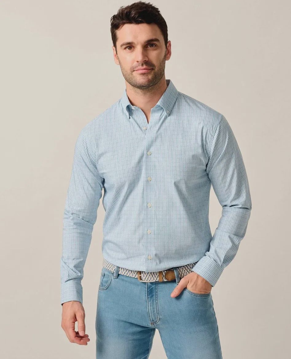 KOBY EVERYDAY PERFORMANCE BUTTON DOWN, Color: HAZE, Size: M