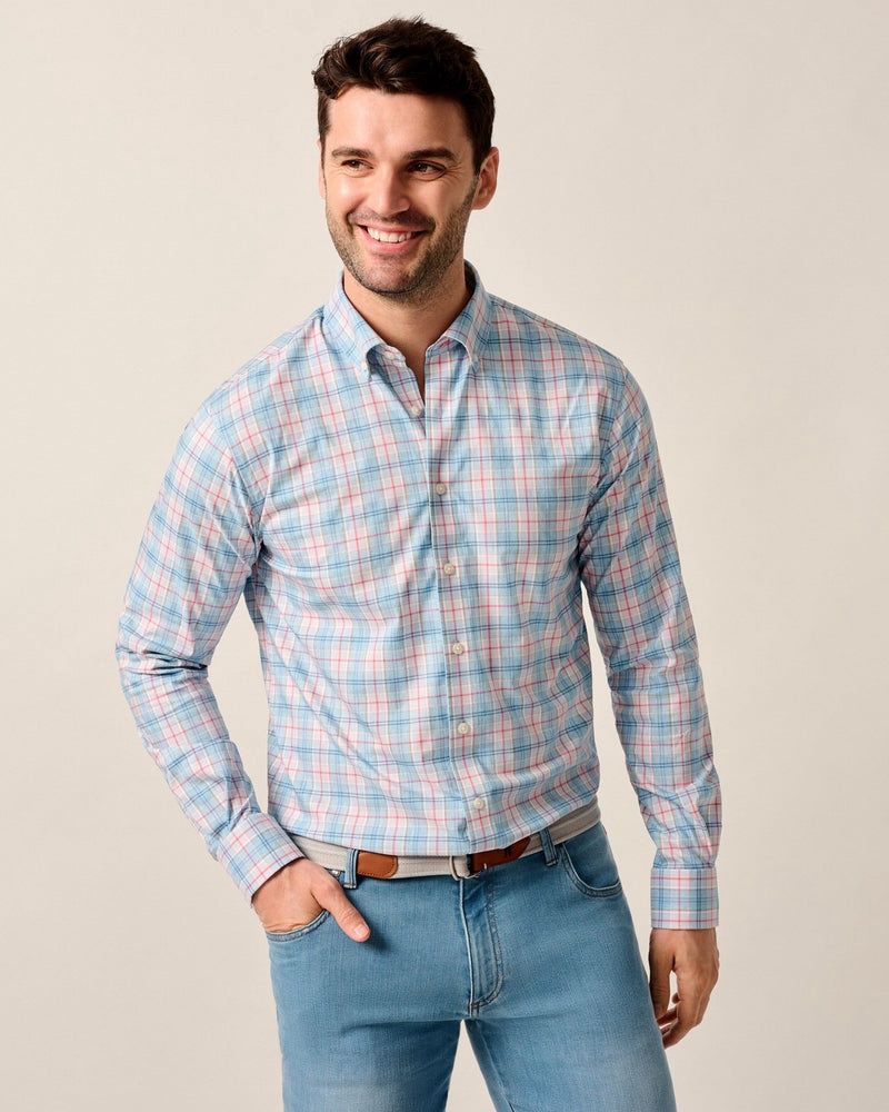 LANES EVERYDAY PERFORMANCE BUTTON DOWN, Color: MALIBLU, Size: M