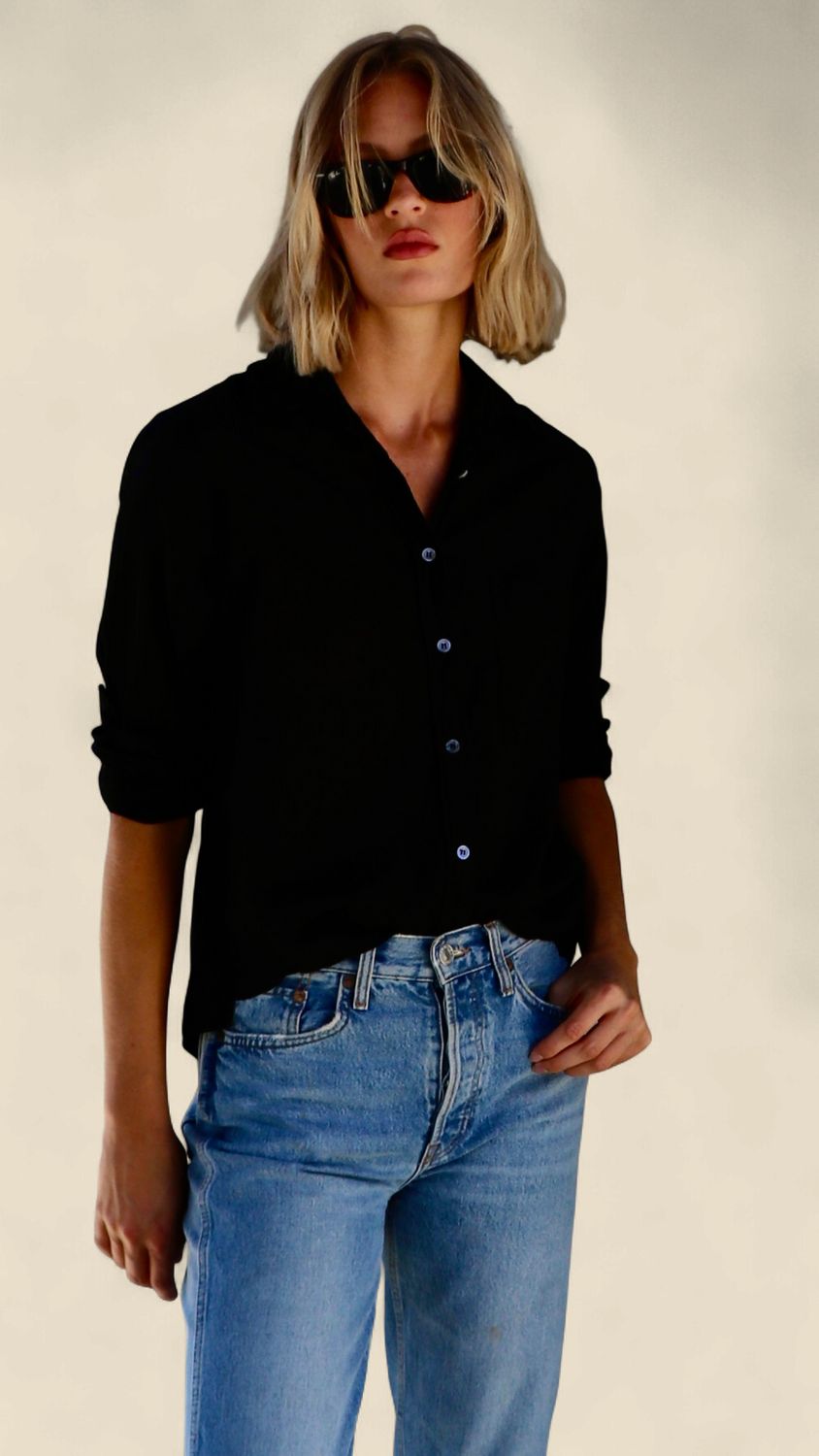 Boyfriend Top - Black