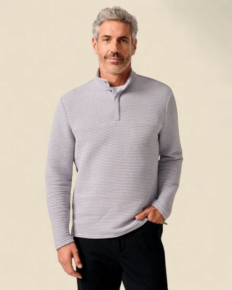 BENJY SNAP PULLOVER, Color: SEAL, Size: S